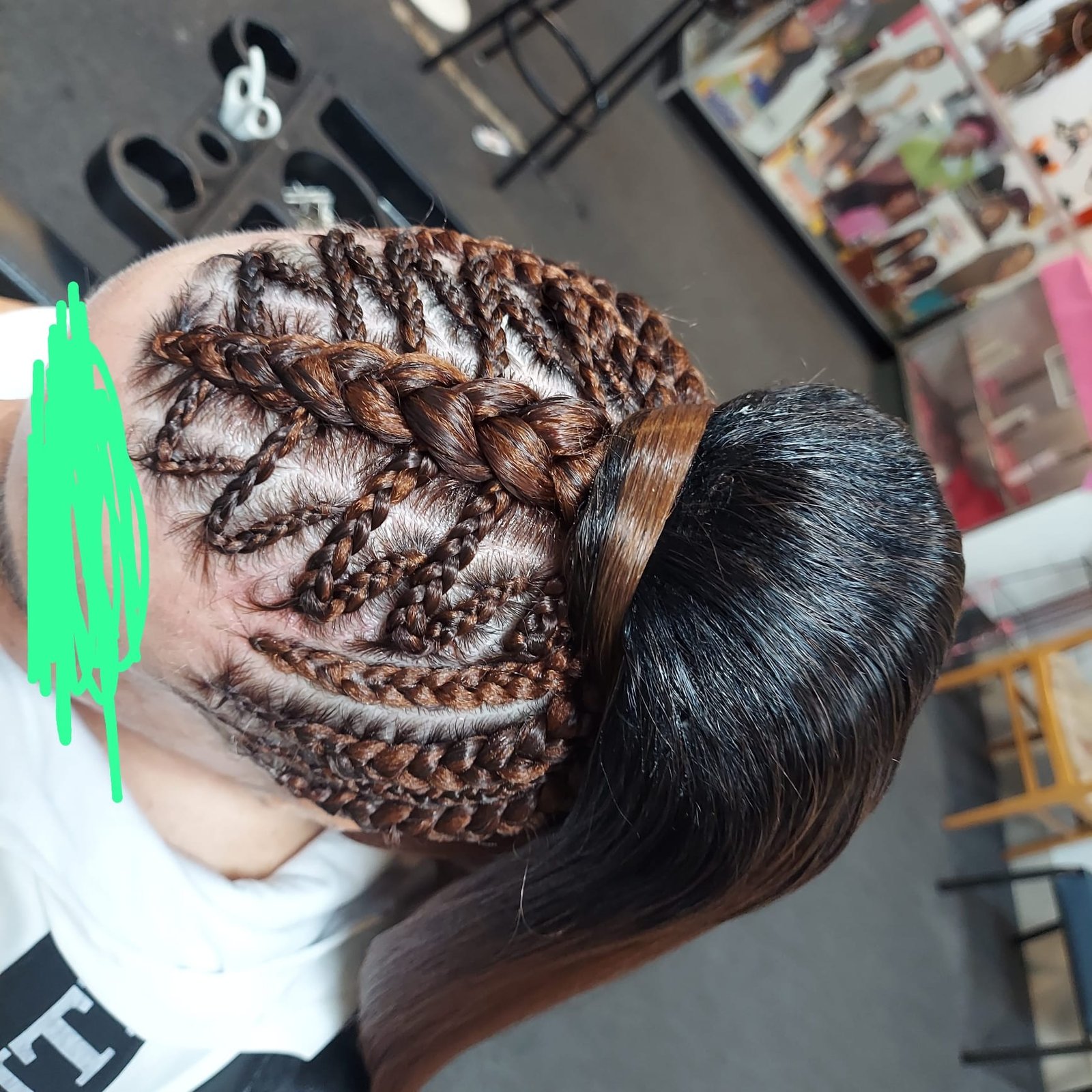 Up cornrows